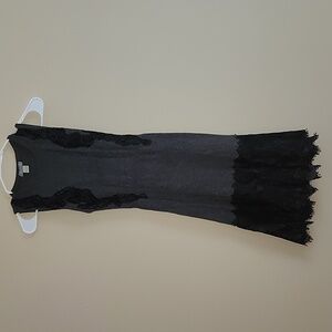 Hayden cashmere charcoal grey and lace dress